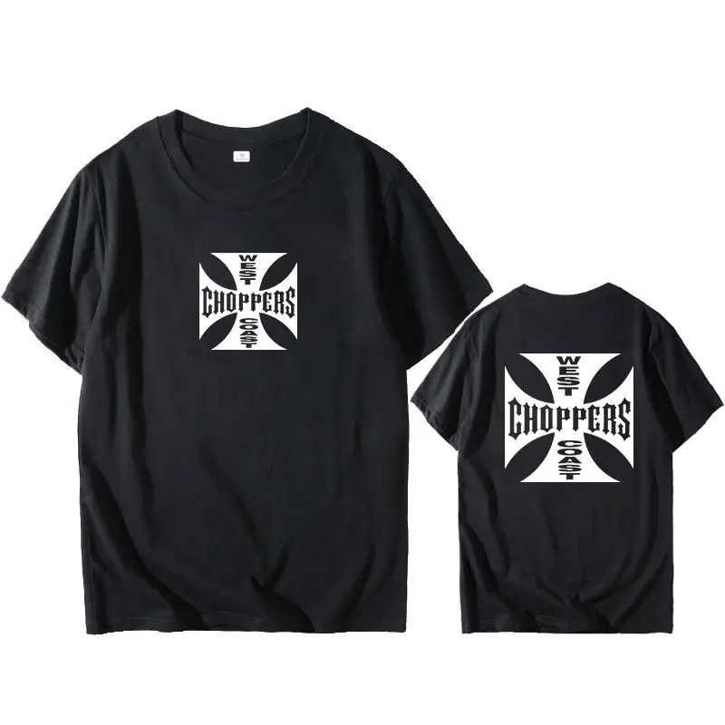 

Летняя модная футболка для женщин и мужчин, футболка с принтом West Coast Choppers, повседневная футболка с коротким рукавом и круглым вырезом, винтажная одежда, футболка