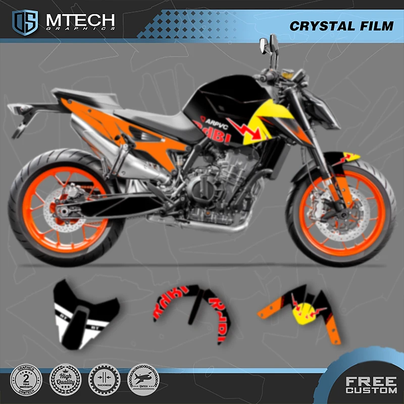 

DSMTECH Motorcycle Graphics For KTM 2018 2019 2020 2021 DUKE 18-21 DUKE 790 890 Decals Stickers Kits 009