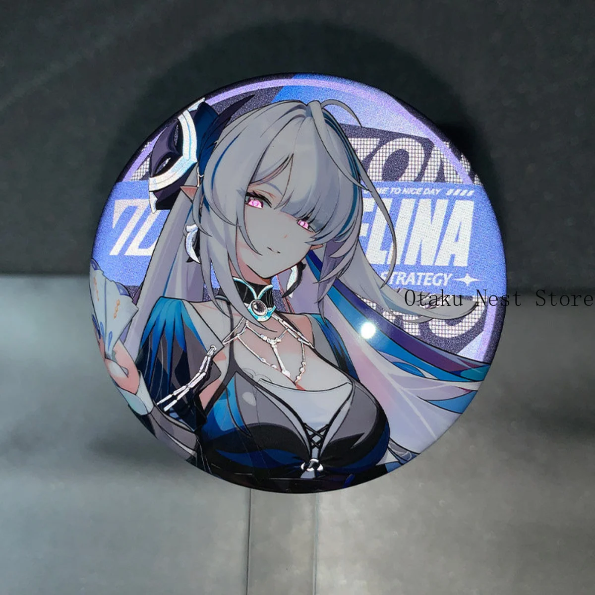 Anime Zenless Zone Zero Pyrois Velina Airgid Belle Wise Double Flash Tin Badge Cartoon Brooch Bag Decor Birthday Gift Cosplay