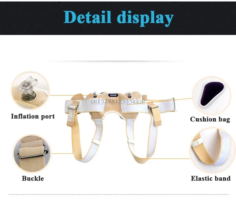 Braces Inguinal Hernia Belt Groin Support Inflatable Hernia Bag for Adult Male Elderly