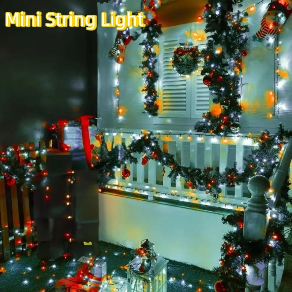 

Multicolored Fairy Christmas Tree Lights Waterproof Green Wire Mini String Light Battery Operated Garland Light New Year Party