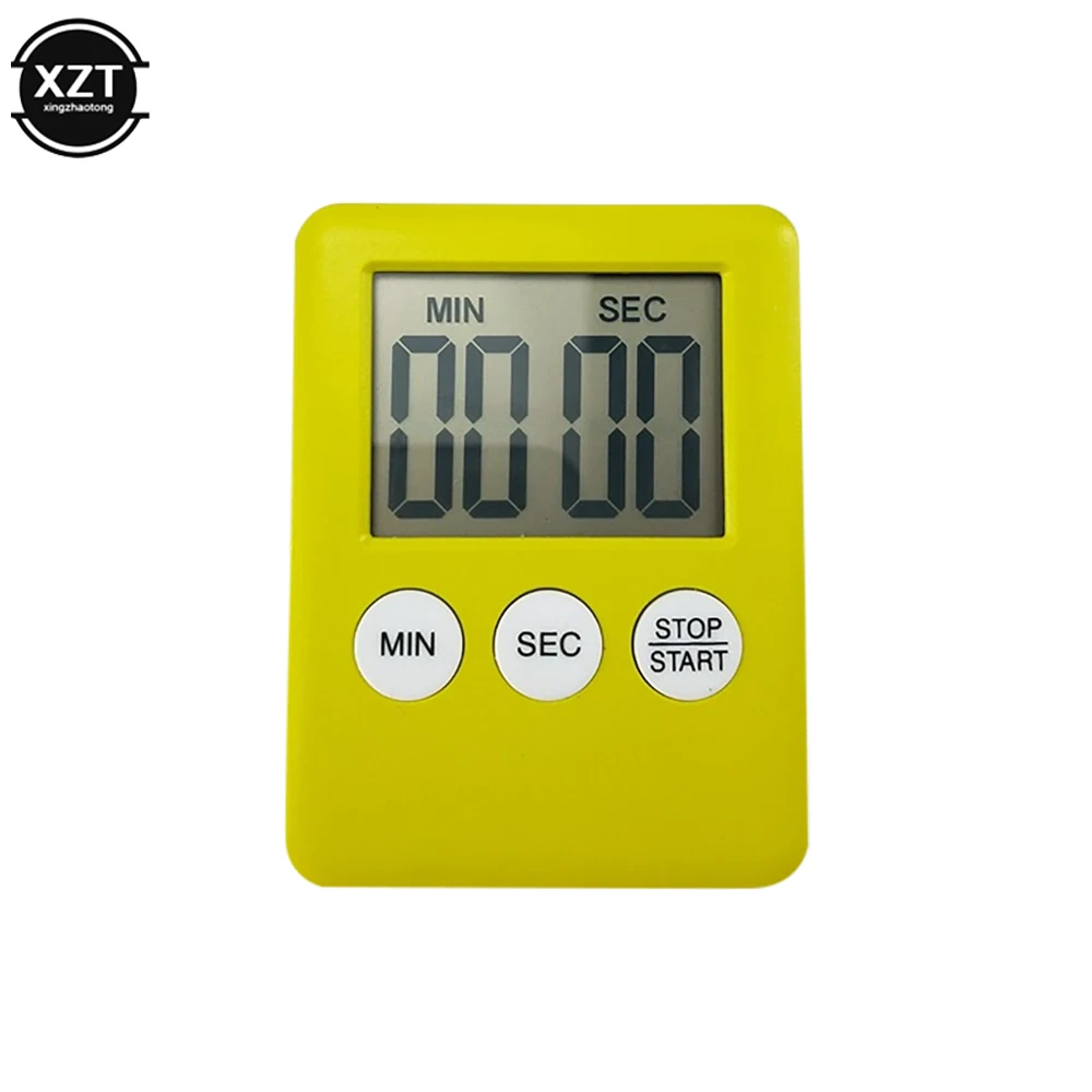 Magnetic Kitchen Timer Digital Cooking Baking LCD Display Count Down Up Loud Alarm Countdown Alarm Magnet Clock Kitchen Supplies