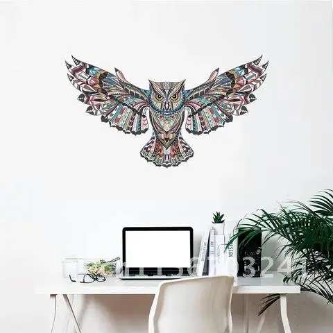 Adhesive Colorful Owl Kids Nursery Rooms Decorations Wall Decals Birds Flying Animals Vinyl Wall Stickers Removable Decor