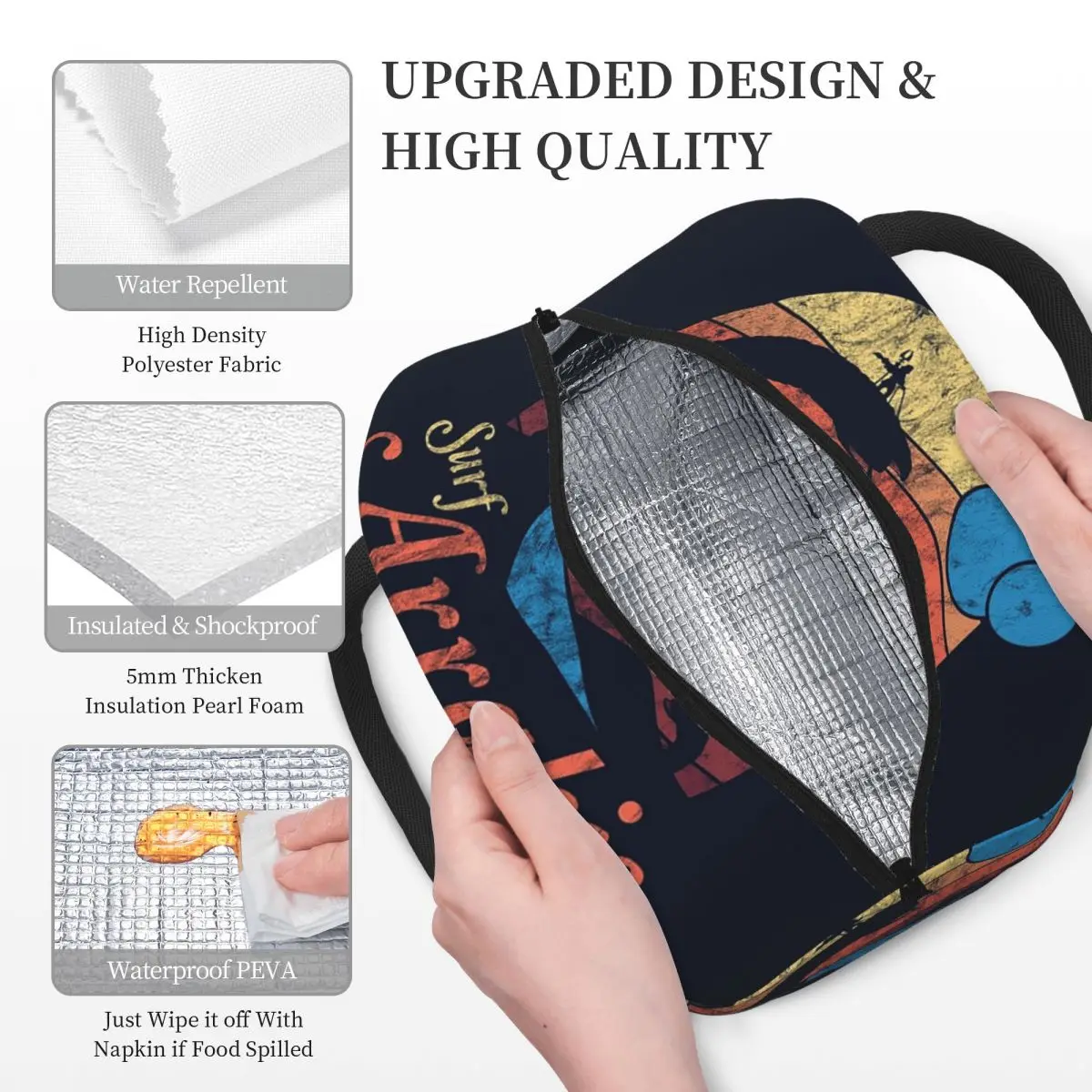 زيارة Arrakis المتعثرة تصفح الكثبان الرملية الخيال العلمي أكياس الغداء معزول بينتو صندوق المحمولة حقيبة الغداء نزهة أكياس حقيبة حرارية للمرأة #3