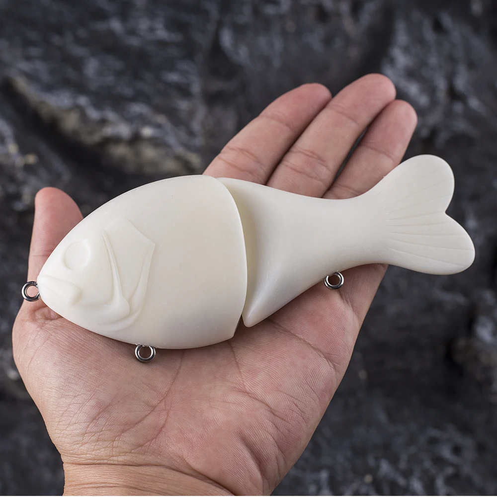 Dr.Holife 4 قطعة سويم غير مصبوغ طعم شراعي الفراغات صوتها الطعم باس الصيد السحر 13 سنتيمتر 62 جرام غير مصبوغ الطعم الثابت