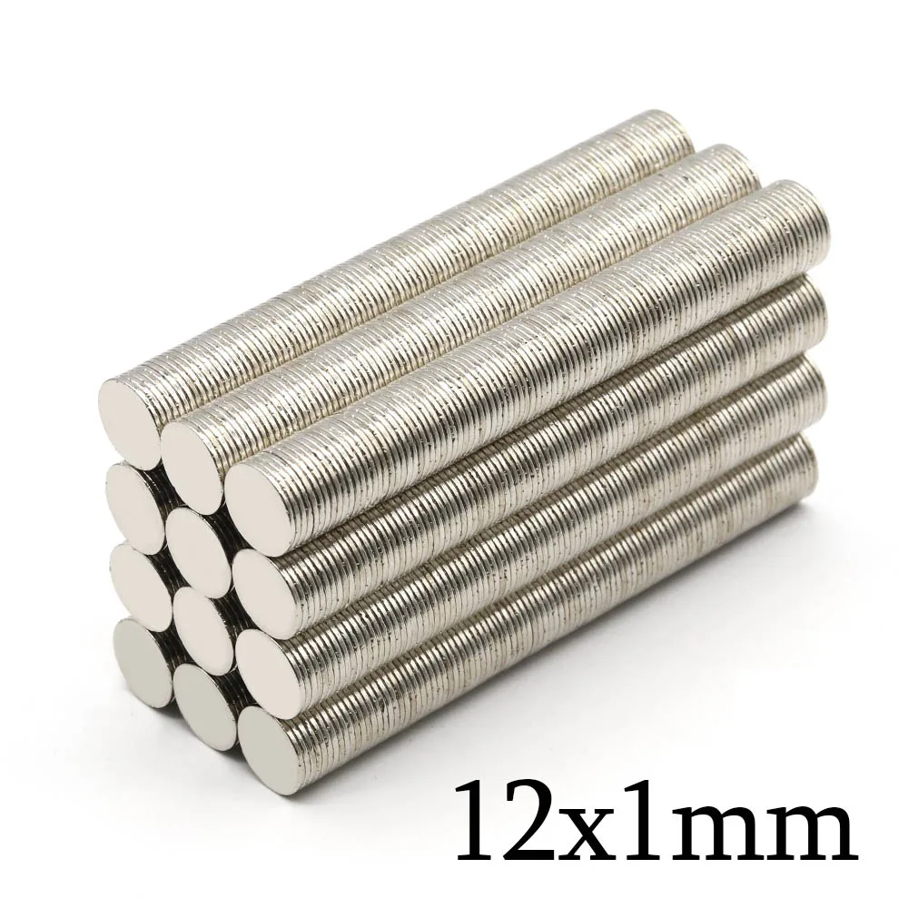 

12mmx1mm Super Strong Round Neodymium Magnet Powerful Magnets N35 small Permanent Magnetic NdfeB Refrigerator Magnet 12x1
