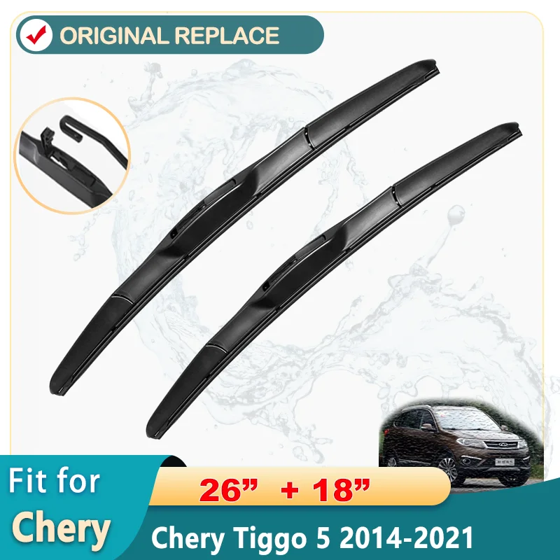 Car Wiper LHD Front Wiper Blades For Chery Tiggo 5 Grand Tiggo5 DR6 EVO6 2014 - 2021 Windshield Windscreen Window 26