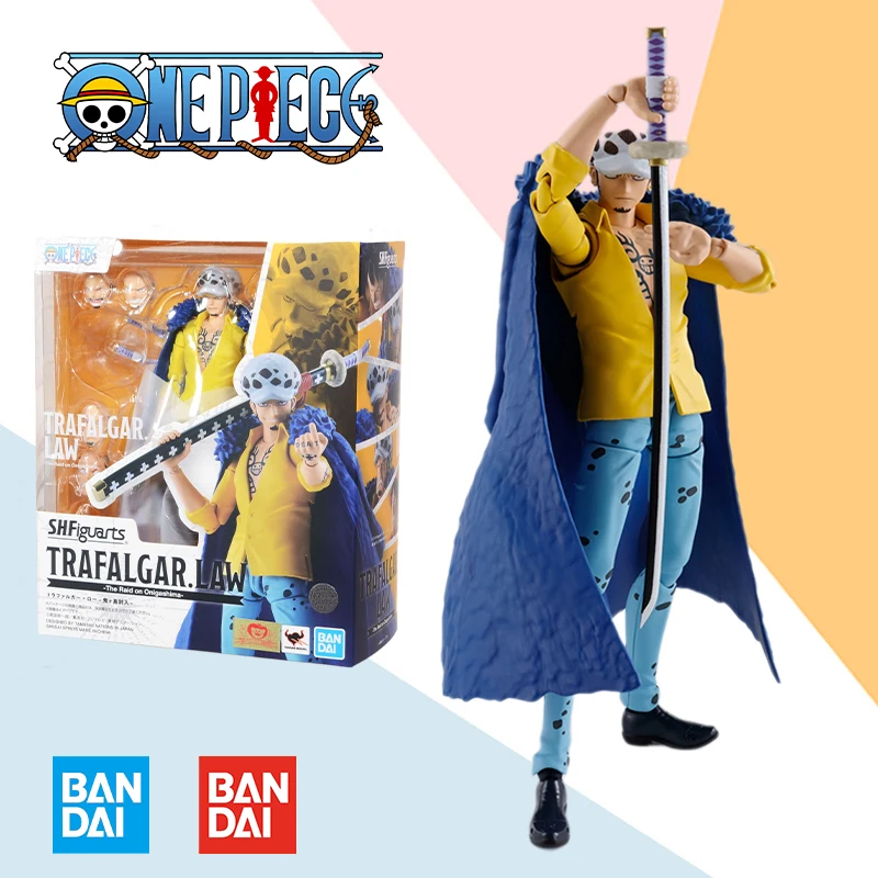 

Bandai One Piece TRAFALGAR LAW Island of Ghosts SHF S.H.Figurats Anime full Action Figure Finished Model Kit Toy Gift for kids