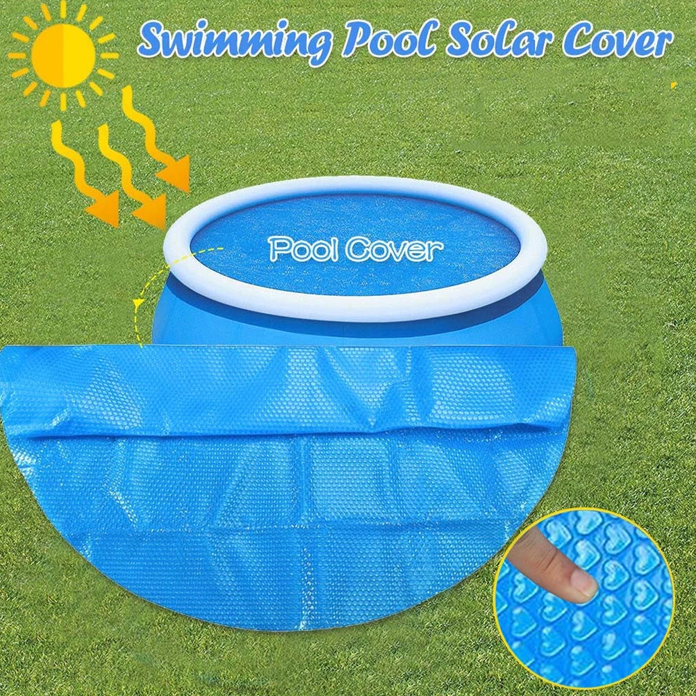 

Swimming Pool Solar Cover Waterproof Durable Long Lasting Foldable Easy Install Above Ground Kids Child Summer Spa Heat