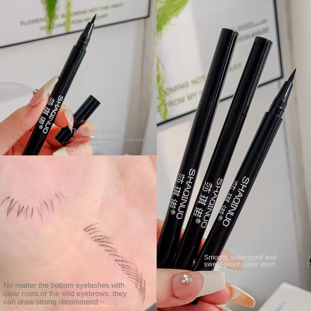 Black Eye Makeup Tool Ultrafijne vloeibare eyeliner Langdurige eyeliner Pen Cosmetische natuurlijke eyeliner Gelpotlood Beginnersmake-up