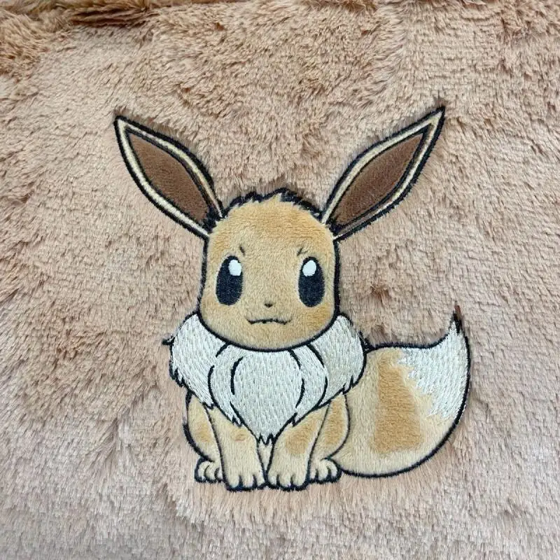 Japanese Anime Pokemon Eevee Cartoon Plush 14 Inch Notebook Computer Handbag Large Capacity Commuter Backpack Birthday Gift