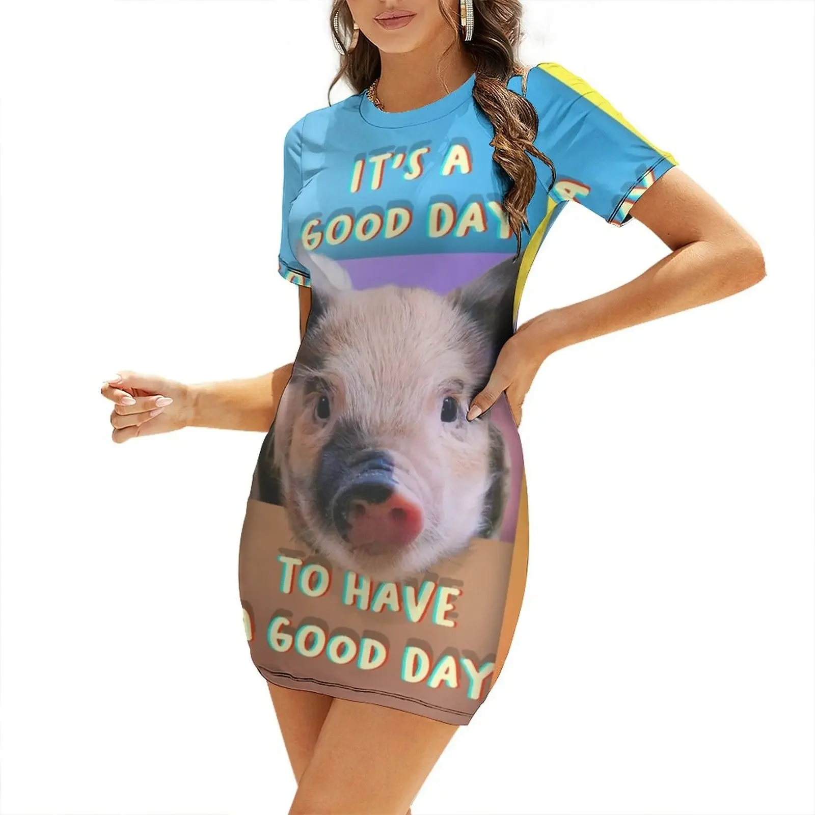 

It's a good day to have a good day Short-Sleeved Dress beach dresses summer dresses womens 2025 Dress