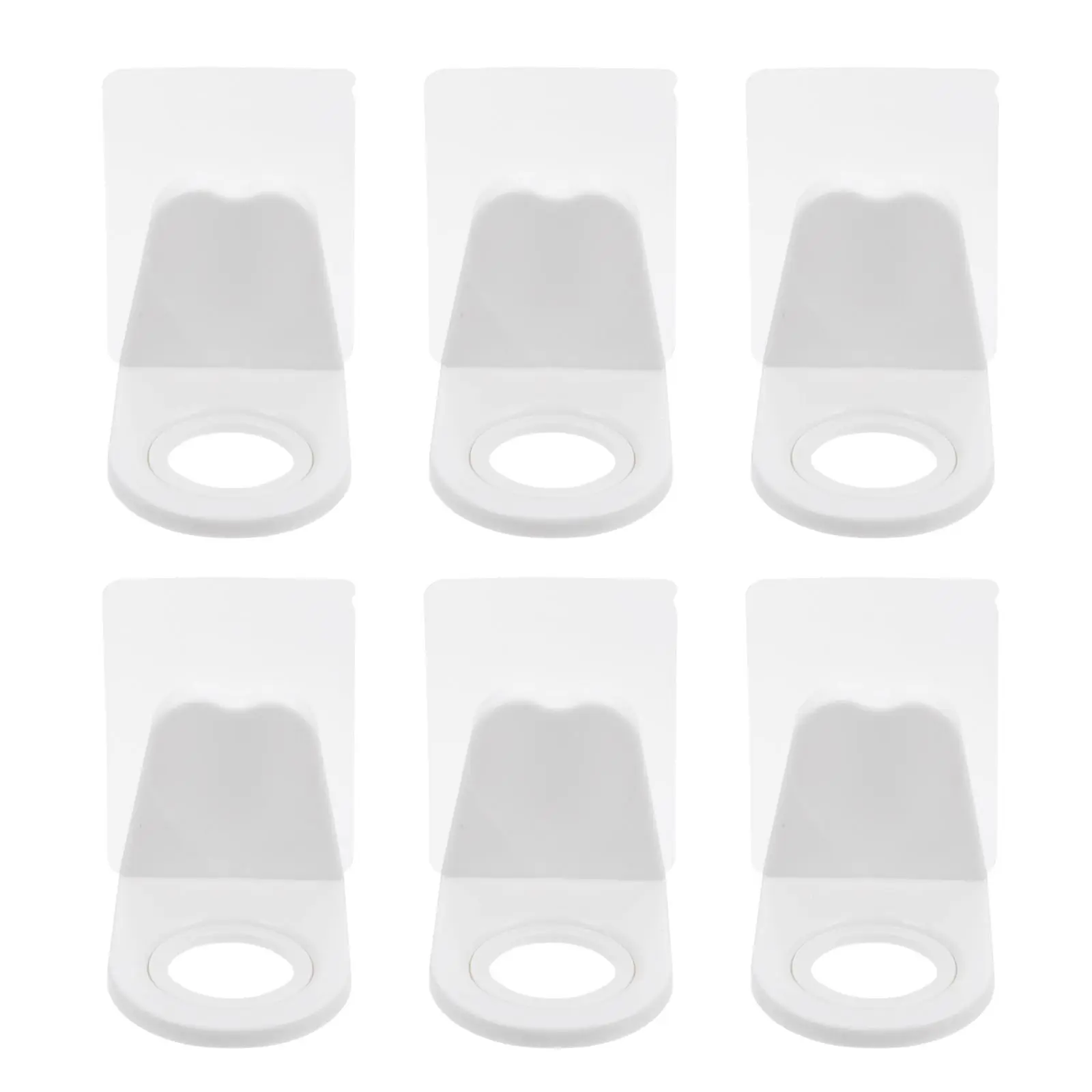 

10 Pcs Wall Mounted Sticky Hook Multifunctional Storage Rack Shower Gel Holder Strong Load Bearing No Drilling Adhesion Kitchen