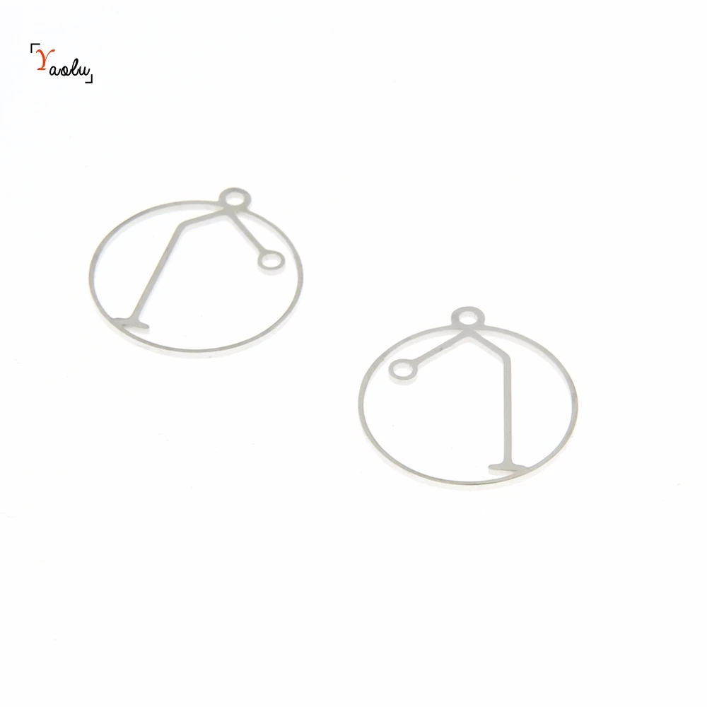 5pcs/lot Raphael Sigil Symbol Charm RaphaelLogo Angel Emblem Amulet Stainless Steel Pendant 25mm
