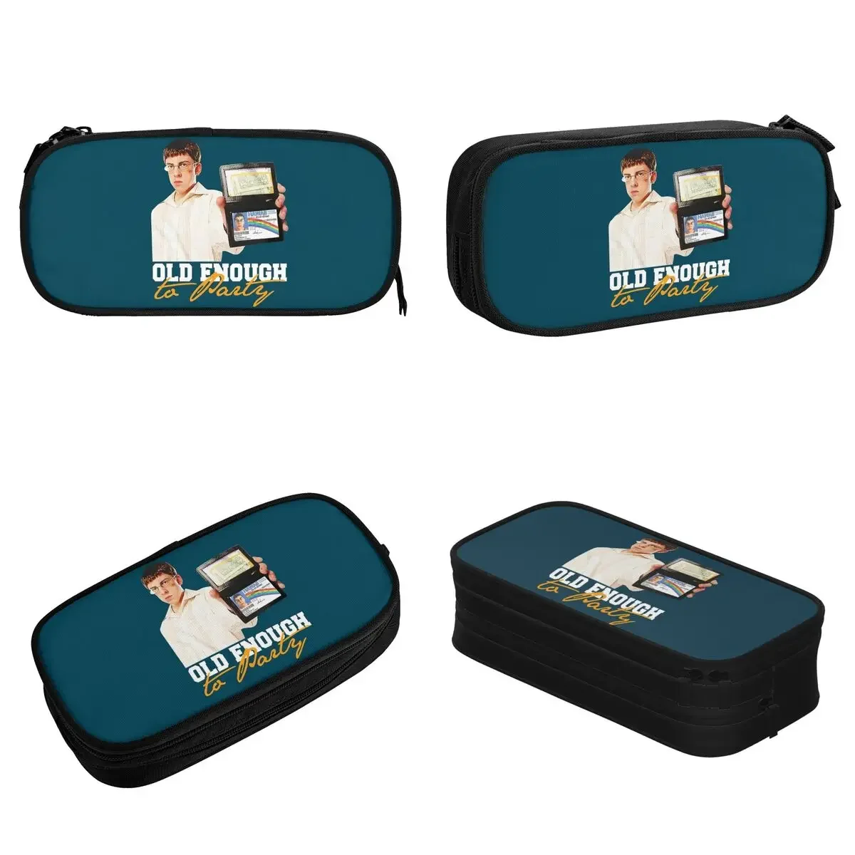 Cute Superbad Mclovin Pencil Case Pencil Box Pen for Student Big Capacity Bags Students School Zipper Stationery