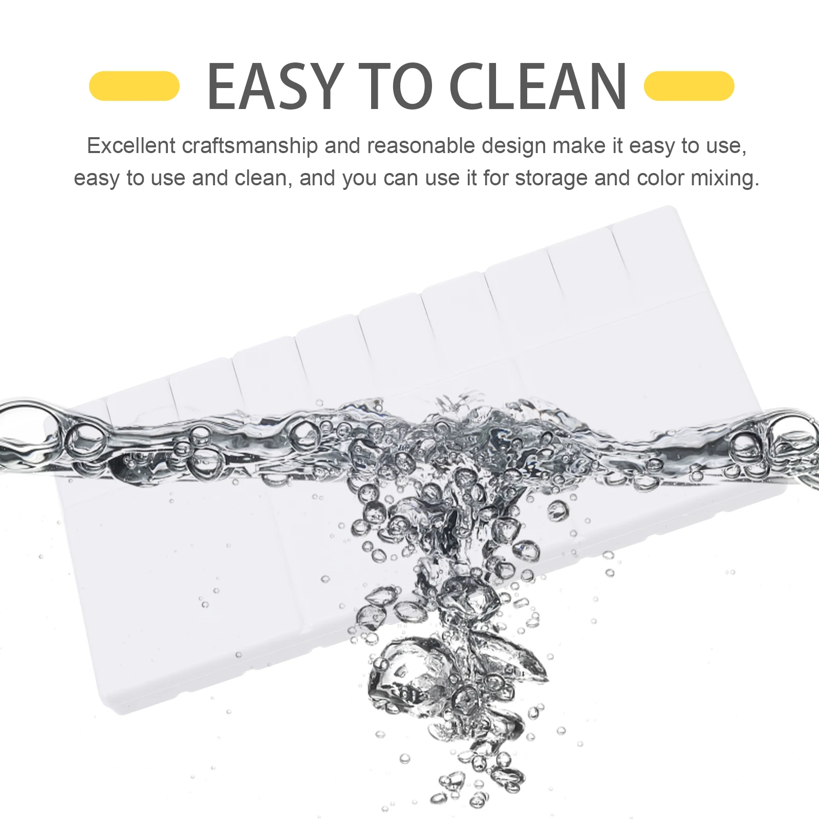 3pcs Watercolor Pigment Mixing Mixing Trays Durable Plastic Paint Color Storage With 25 Grids Compartments For Artists Students