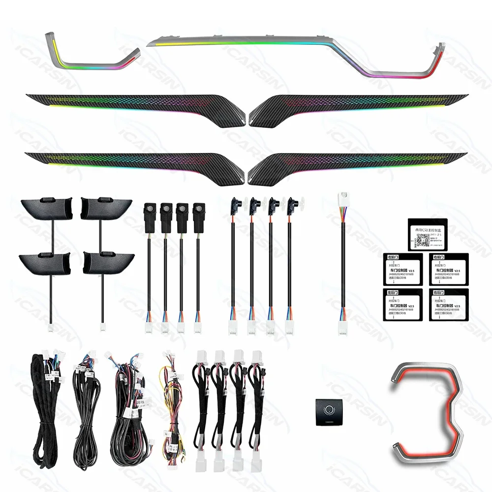 

Upgrade Symphony Led Car Interior Ambient Lighting Tweeter For Toyota Rav4 2019-2024 Strip Decoration Accessories