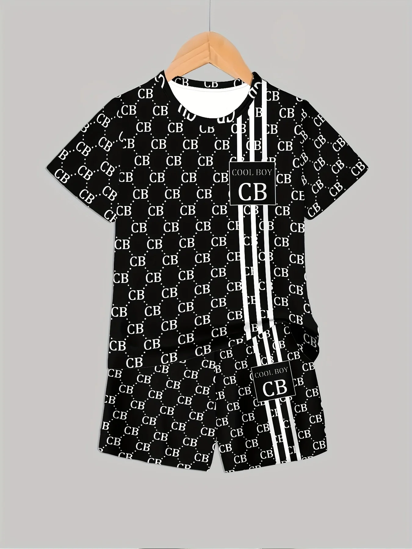

2025 Latest Hot T-shirt Set 3D Vacation Style Trendy Various Elements Fashionable Street Men's Set Summer Top Shorts Breathable