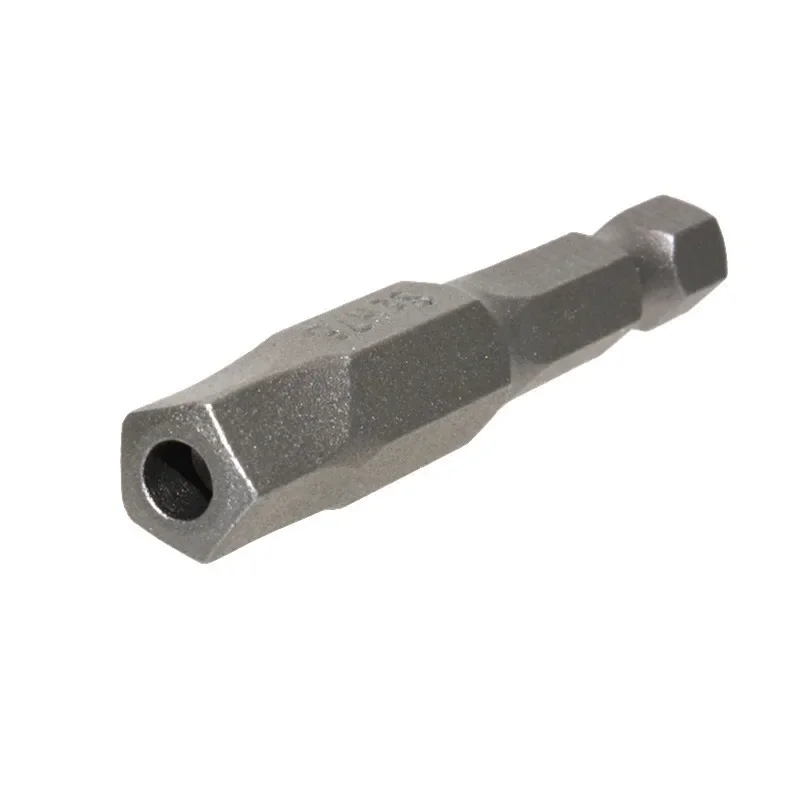 Combination S2 Material Bit 5-piece Pentagonal Batch with Hole 50mm Long Medium Hole Five-star Bit Sandblasting Bit