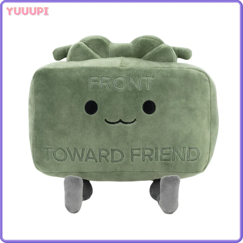 Clay the Claymore Plush Toys Kawaii Green Square Doll Pillow Accessories Gift Collection Model For Baby Girls Boys Birthday Gift