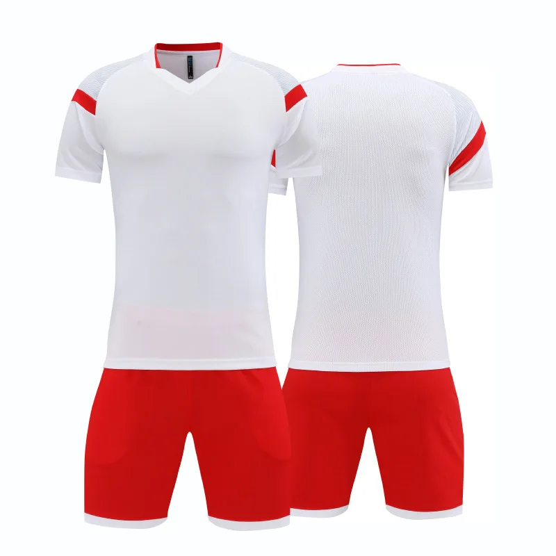 Jersey Set Plain Competition Training Uniform Adult Same Style Thin Breathable Soccer Shirt Customizable