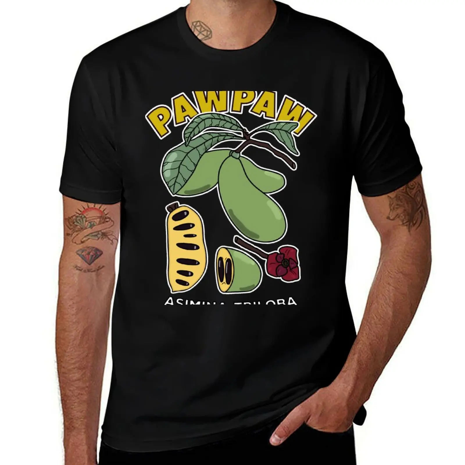 

Pawpaw Fruit Tree Asimina Triloba Classic T-Shirt funny t shirts dark humor cotton t shirt man T-Shirt