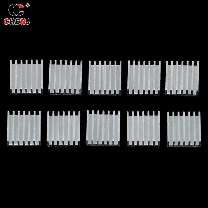 Aksesori pendingin Radiator Chip elektronik Heatsink aluminium kualitas tinggi 10 buah 14*14*6mm