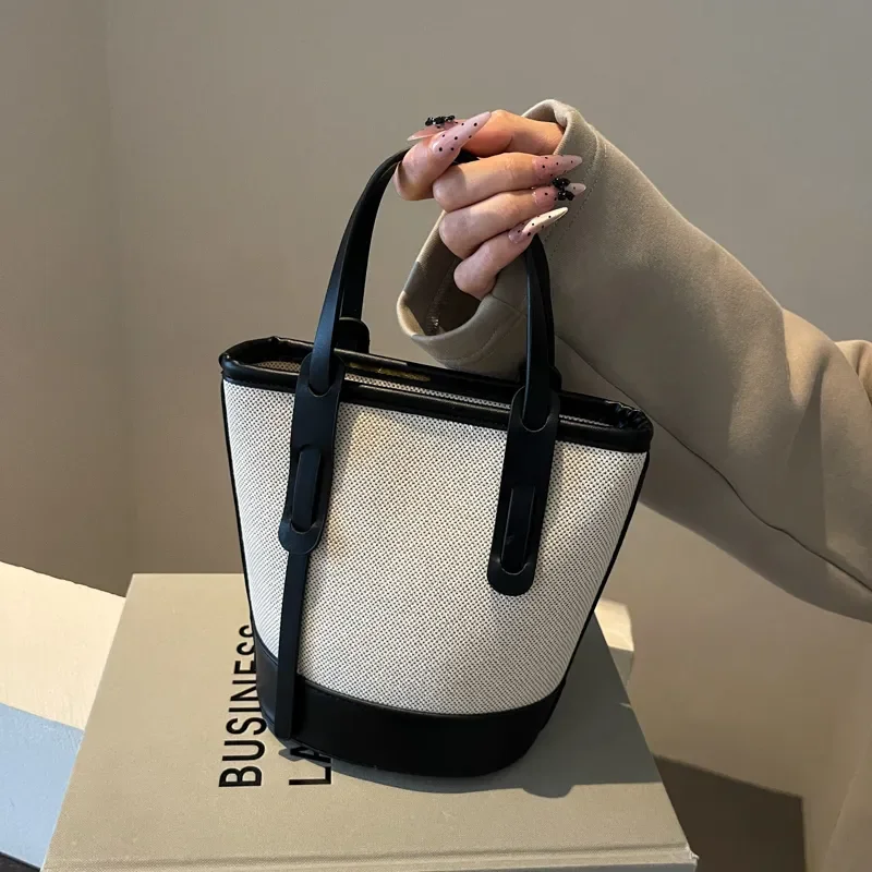 

2025 модные универсальные сумки через плечо и через плечо из искусственной парусины, простые повседневные сумки в стиле ретро для женщин, сумка