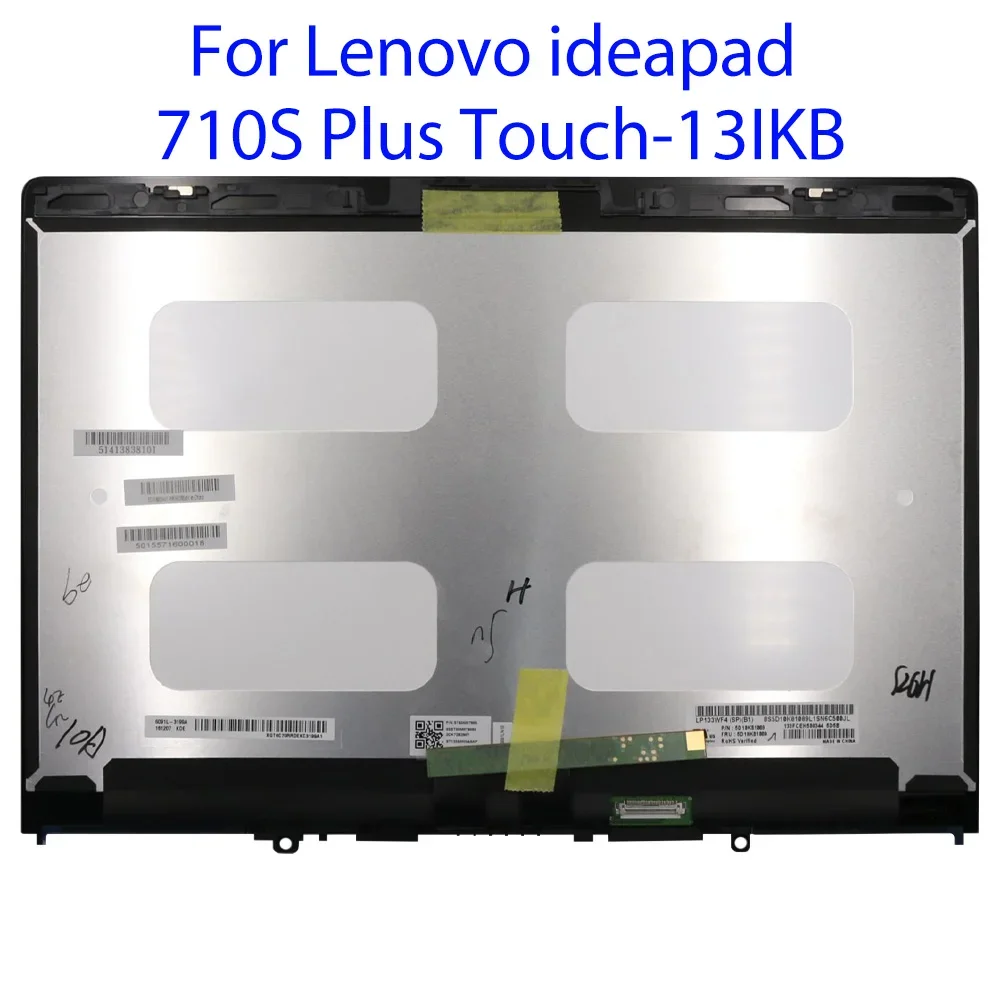 

13.3'' For Lenovo ideapad 710S Plus Touch-13IKB 80YQ Touch Screen Digitizer LCD LED Display ASSEMBLY +With Frame FRU:5D10N03441