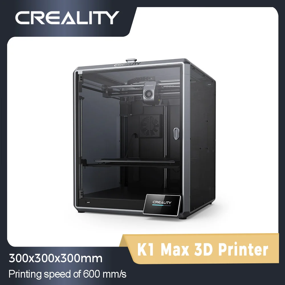 

Creality K1 Max 3D Printer With AI Camera LiDAR Dual Hands-free Auto Leveling Dual-gear Direct Extruder 600MM/S Printing Speed