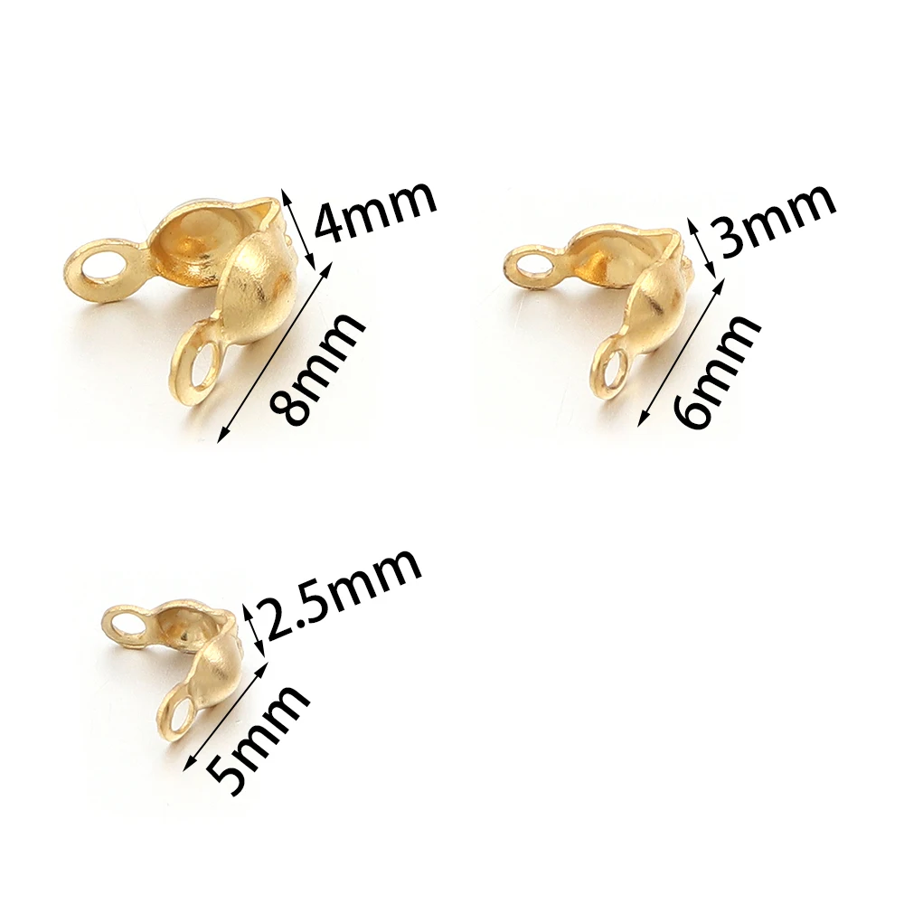20-100 Stück Edelstahl-Verbindungsverschlüsse, Kugelketten-Endkappen, Quetschperlen für die Schmuckherstellung, DIY-Armband, Halskette, Zubehör – Detail 1