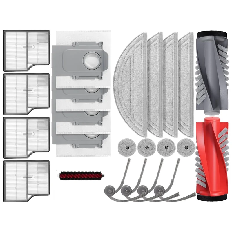 

AB43-Accessories Kit For Roborock Saros 10 Robot Vacuum Cleaner Main Side Brush Dust Bag Wipes Filter Replacement Parts