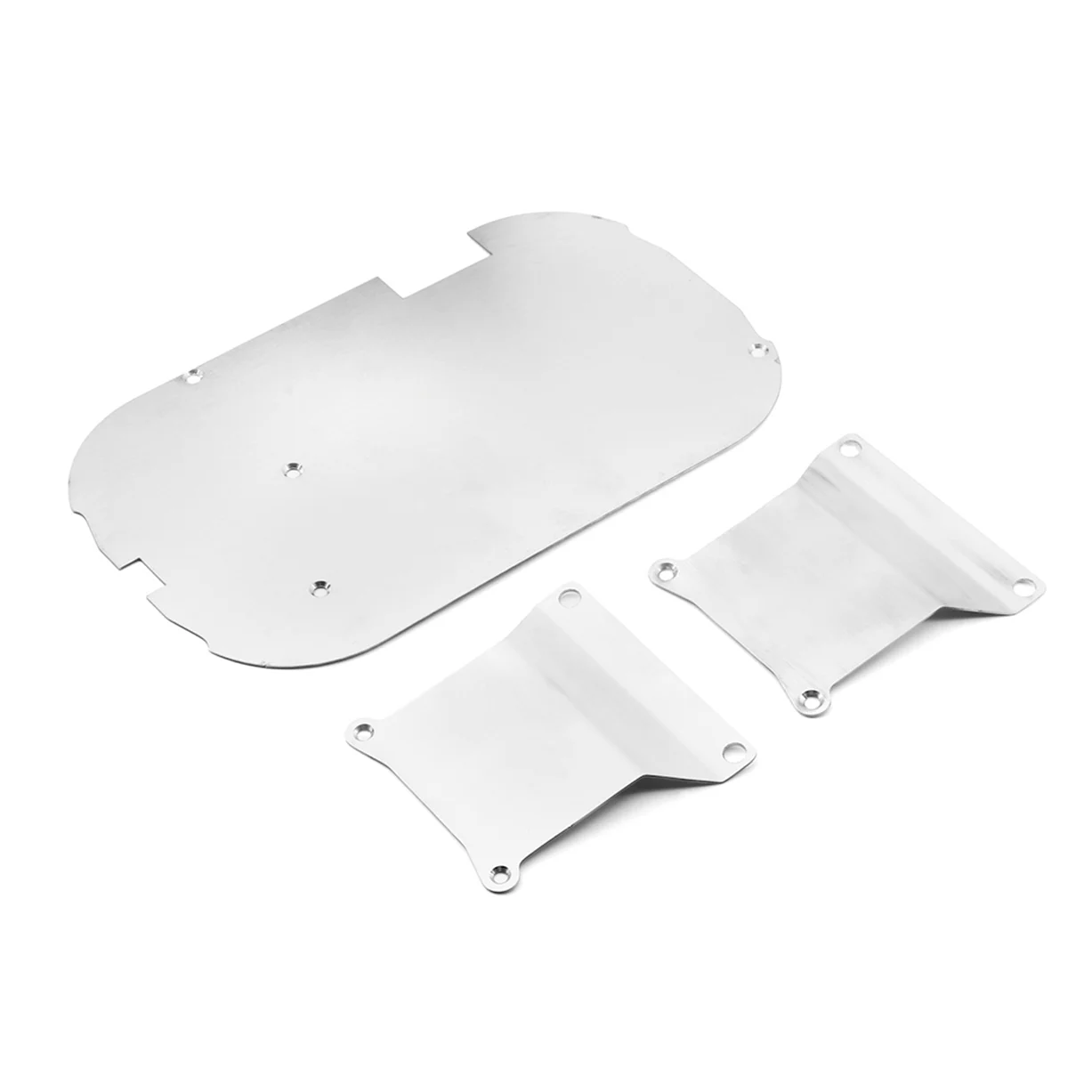 For TAMIYA TT01 Stainless Steel Chassis Armor Front Rear Protection Anti-Skid Plate for 1/10 RC