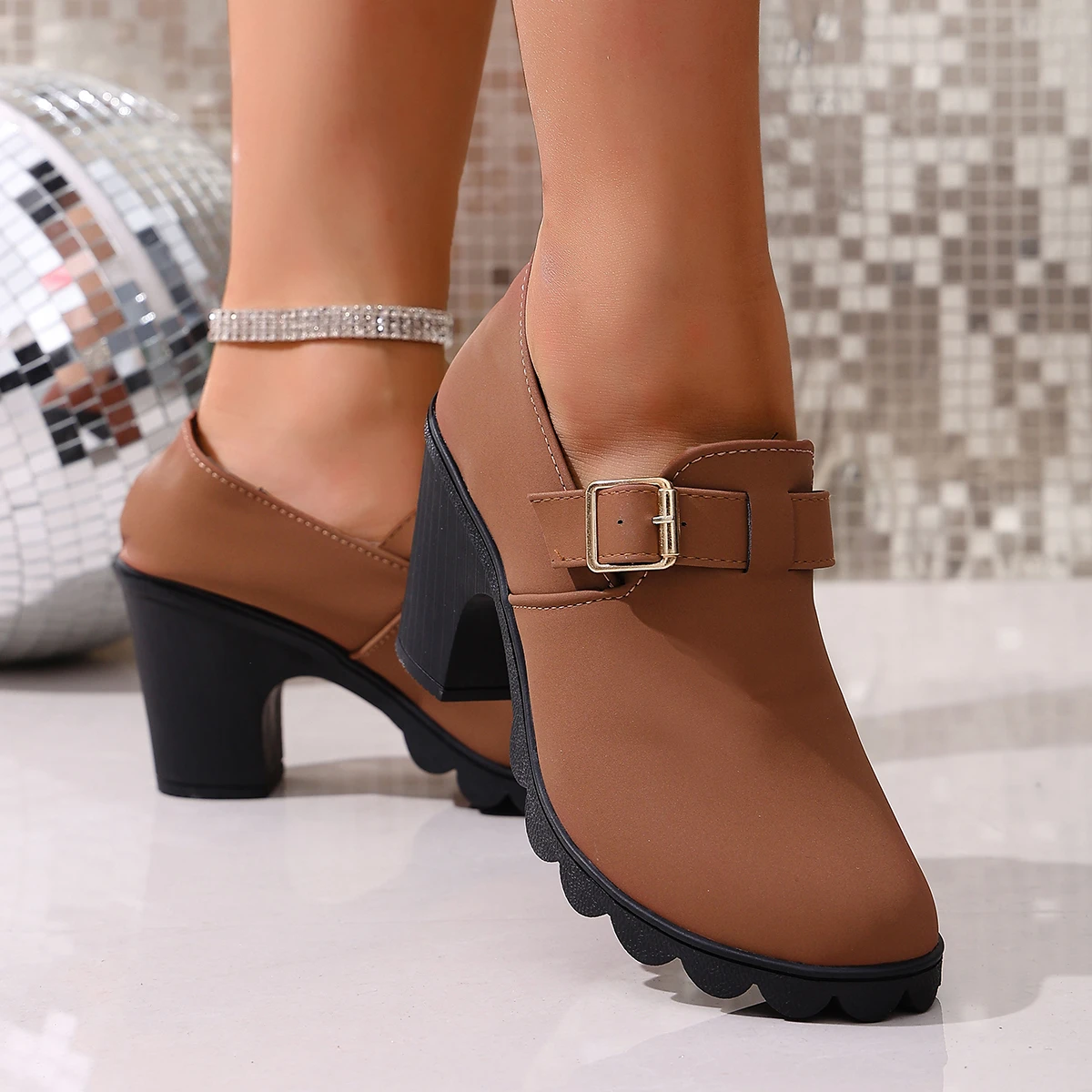 Women Ankle Boots Luxury High Heels Shoes Spring Winter High Quality Boots Ladies Comfortable Outdoor Designer Shoes for Women