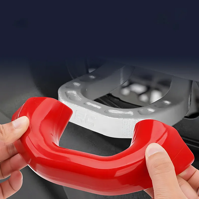 2PCS Trailer Hook Protective Cover For 2019-2024 RAM 2500/3500 Front Waterproof Tow Hook Decoration Shell