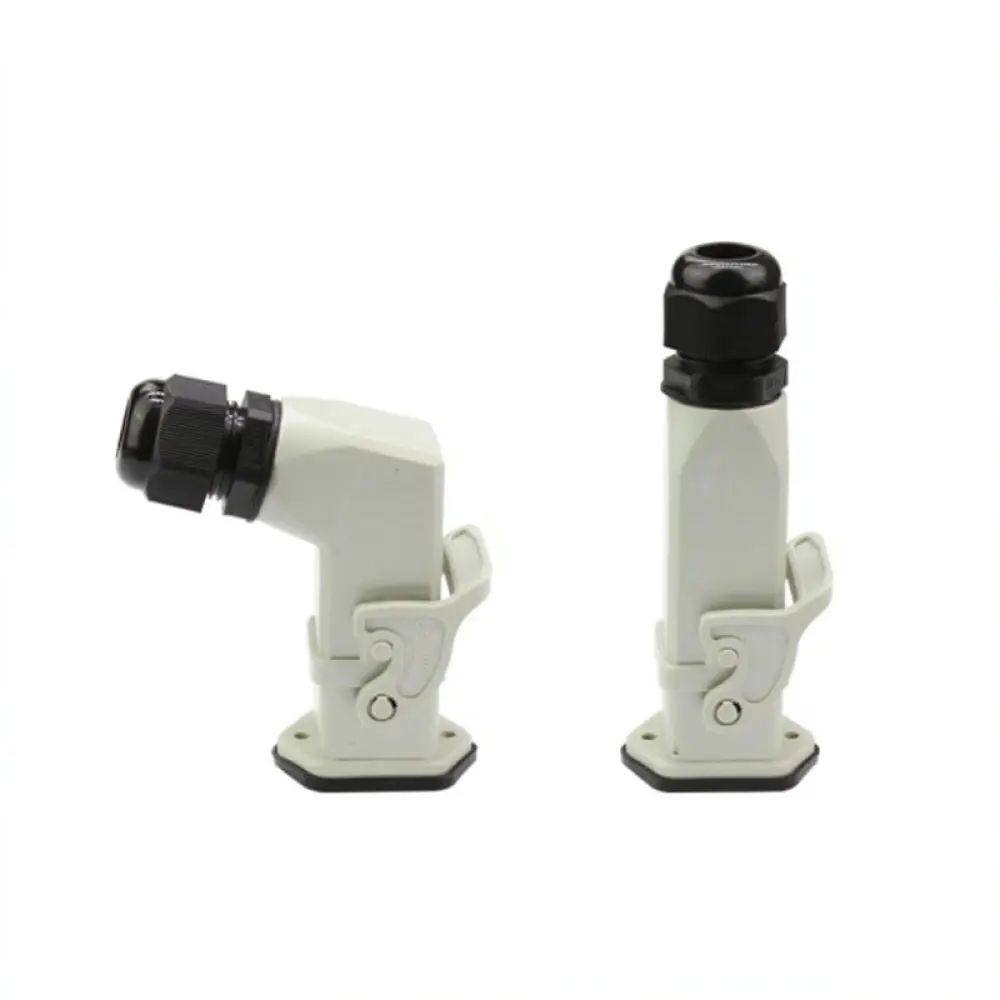 Electrical Control Connector HA004 Industrial Plug Plastic Case M20 Side Output Horizontal Surface Coupling For WZAZDQ