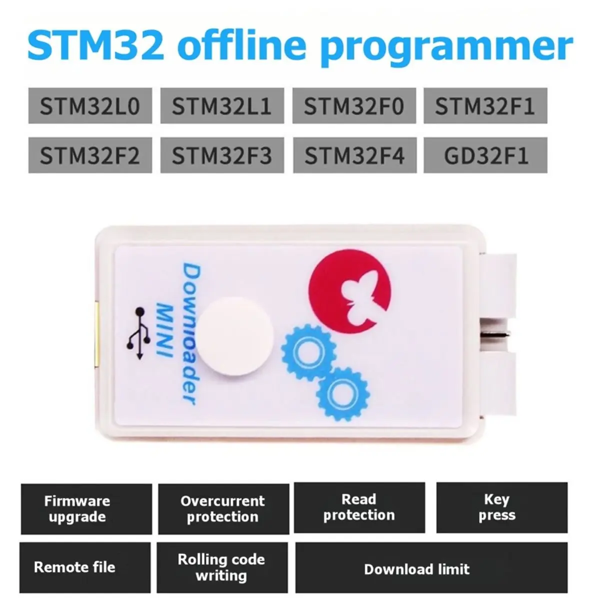 DT85 HOT STM32 & GD32 Full Series Offline Downloader Programmer Burner Standalone Programmer, and Remote Encrypted Upgrade