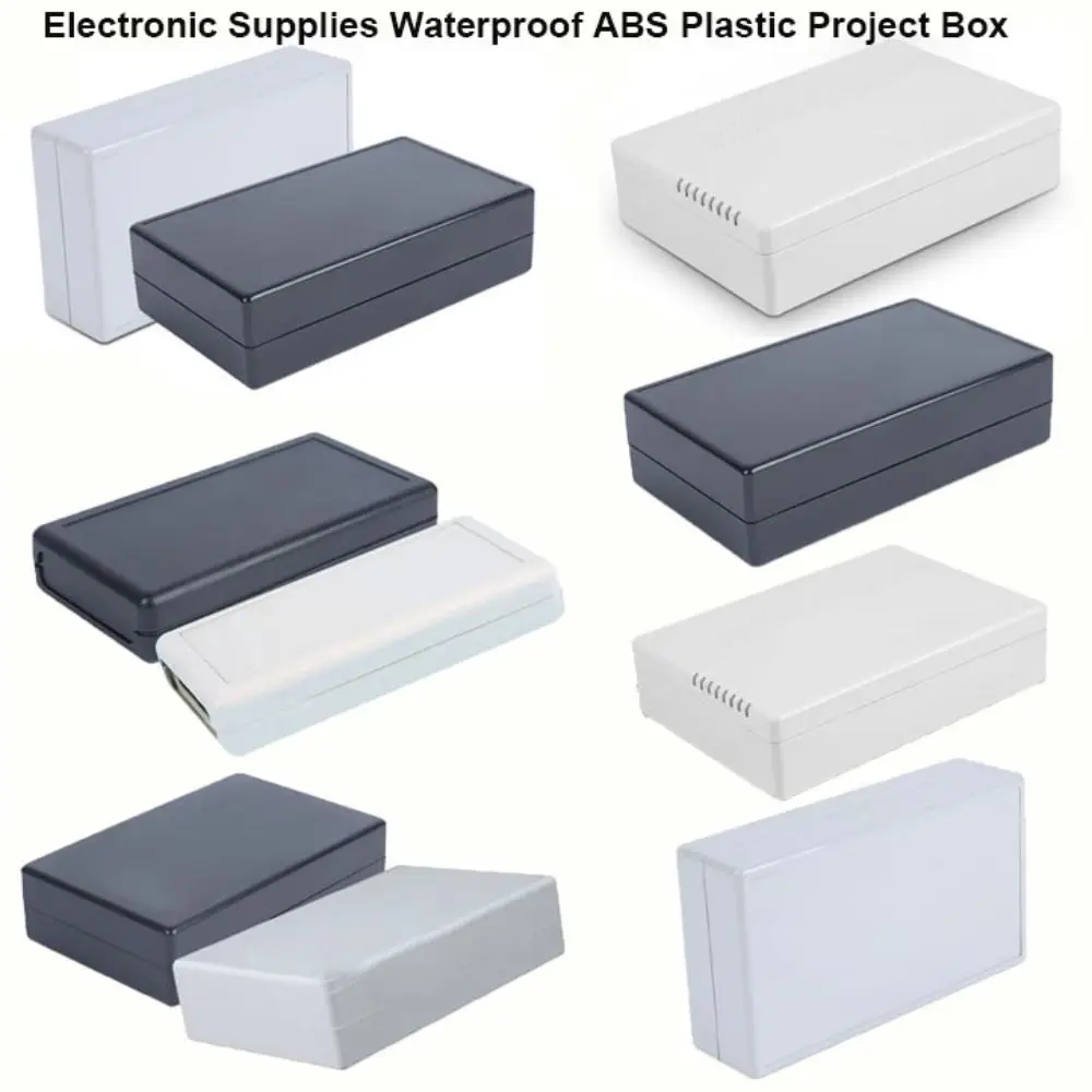 Waterproof Project Enclosure Boxes White Black ABS Plastic Storage Case 9 Styles Housing Instrument Case Electronic Supplies