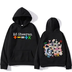 Ed Sheeran Tour 2024 Hooded Double-sided Printing Retro Hip Hop Sweatshirt With Hooded Fleece Punk Clothing Sudaderas Soft Hoody