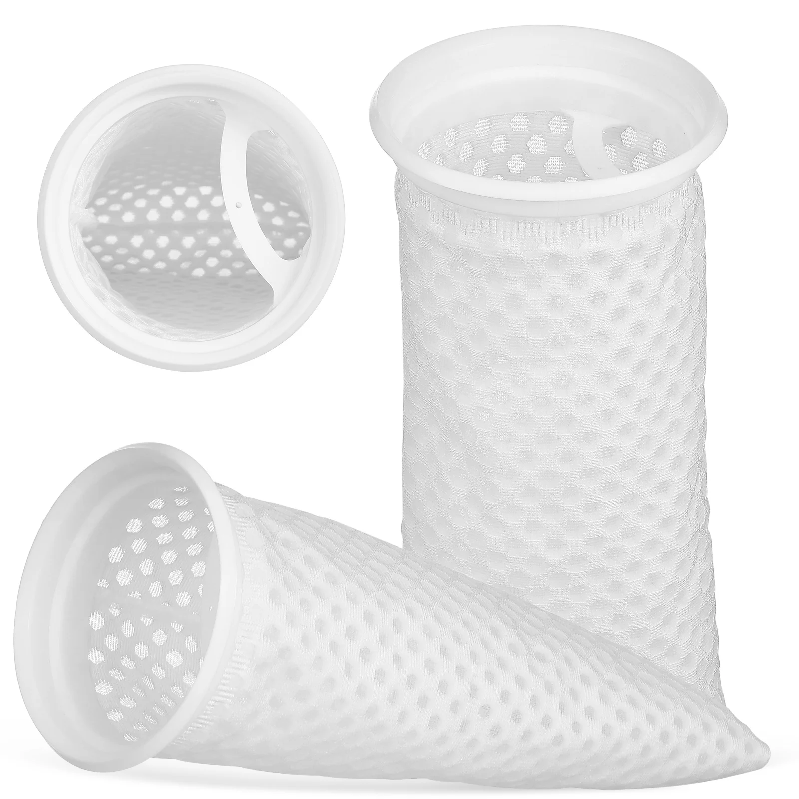 

2 Pcs Honeycomb Filter Bag Socks Cylindrical Media Mesh Aquarium Filters Accessories Washable Reusable Fish Tank Saltwater Sump