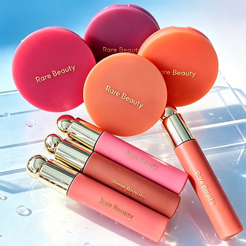 Fashion Brand RARE Beauty Fine Glitter Moisturizing Non Stick Cup Lipstick Naturally Easy To Smudge Powder Blusher Cosmetics