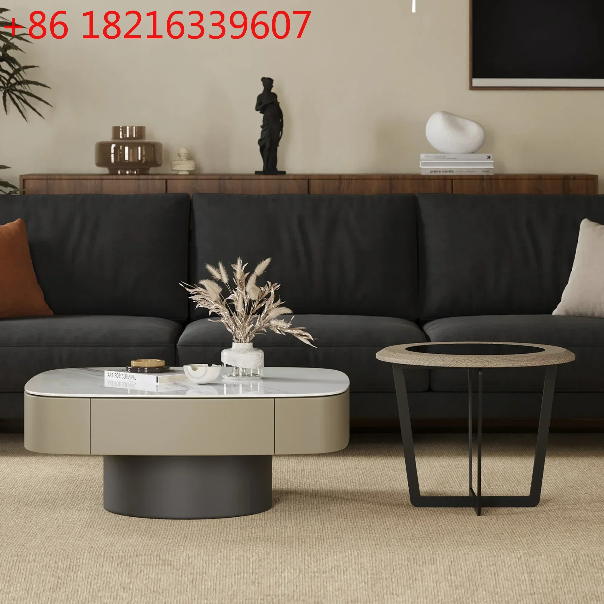 TAO Living Room Home Minimalist High Sense Internet Celebrity Square Child and Mother Tea Table