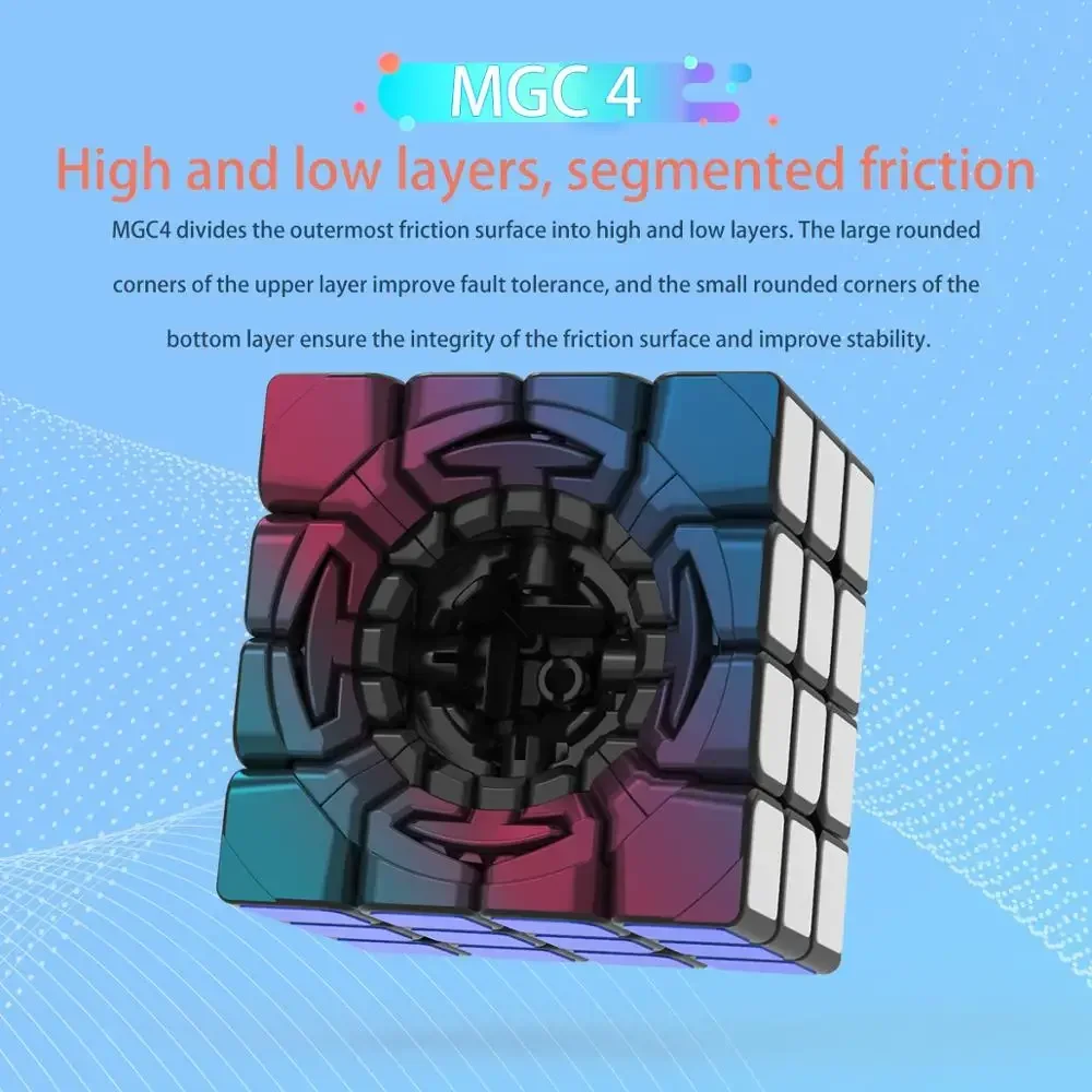 Yongjun Mgc 4 4X4X4 Magnetische Speed Magic Cube Yj Mgc 4 M 4X4 Beroep magneten Cubes Puzzel Educatief Speelgoed Voor Kinderen Gift