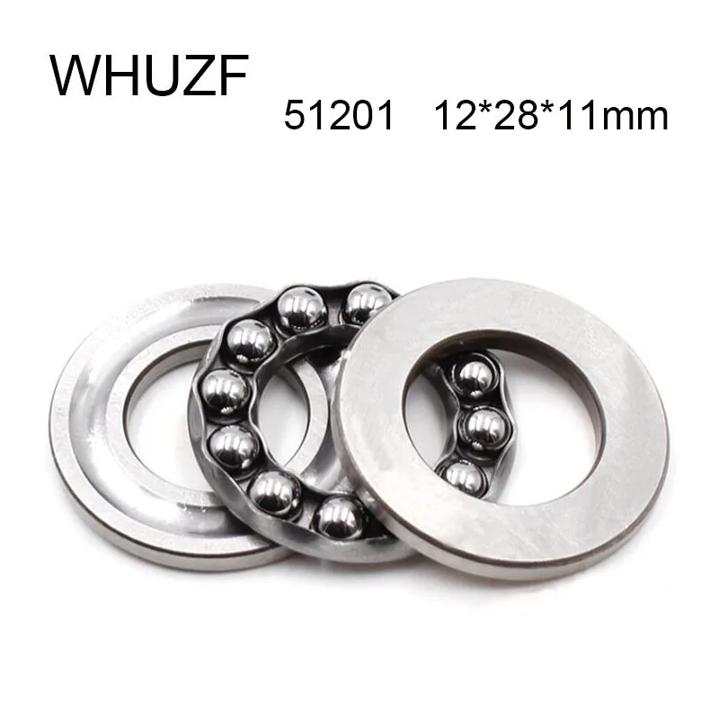 

WHUZF Free Shipping 5/10/20pcs 51201 Planar Thrust Bearing 12*28*11 mm ABEC-3 Axial 51201 Ball Bearings 8201