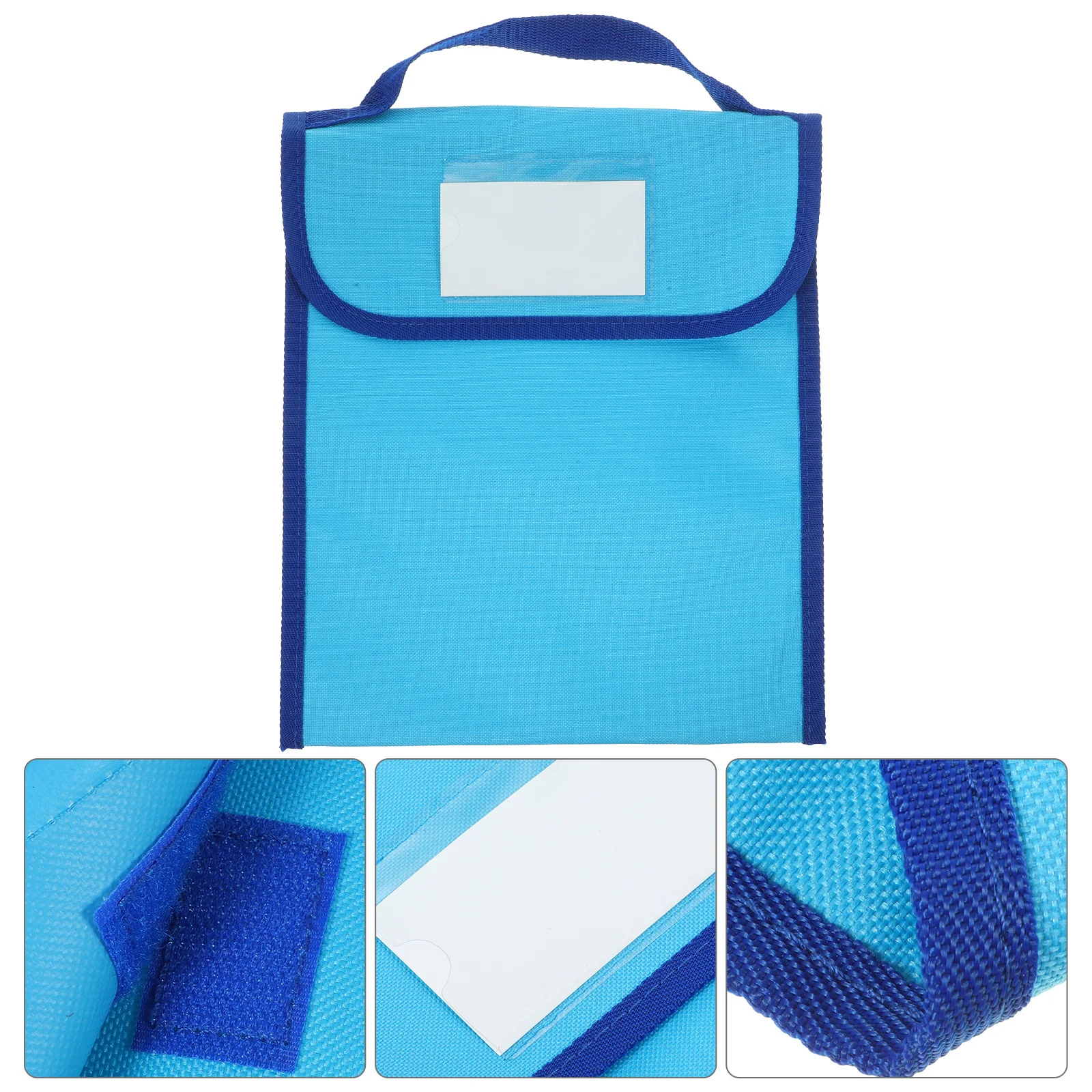 حقيبة كتب ذات سعة كبيرة، حامل كتب مدرسية للطلاب، حقيبة تخزين قابلة لإعادة الاستخدام للمدرسة والمكتب والسفر والتسوق #4