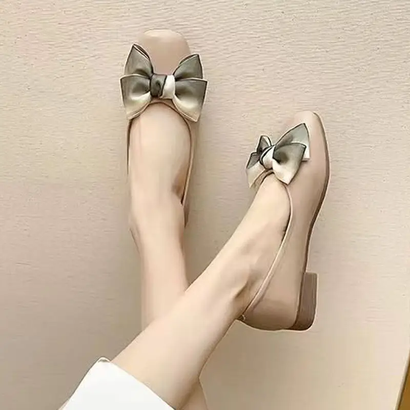 Shoes for Women Cute Mary Jane Gothic with Bow Woman Pumps Office Japanese Style Lolita Kawaii Vacation Korean Lastest Wholesale