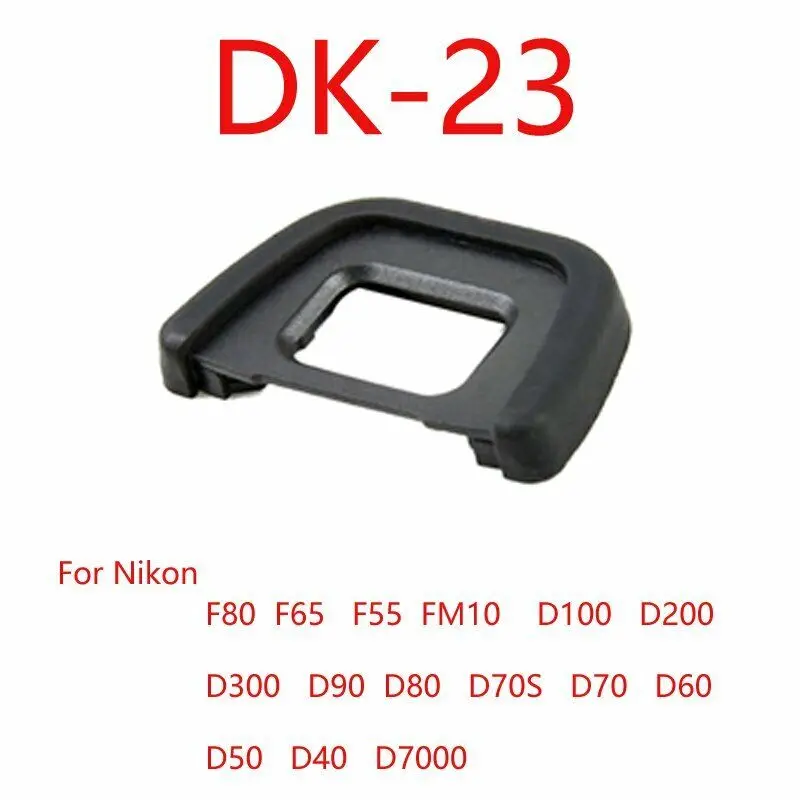 DK-23 ocular de goma para Nikon, D300, D300s, D5000, D600, D610, D700, D7000, D7100, D7200, D90, D80, D70S, D70, D70S, DK 23, 5 unidades