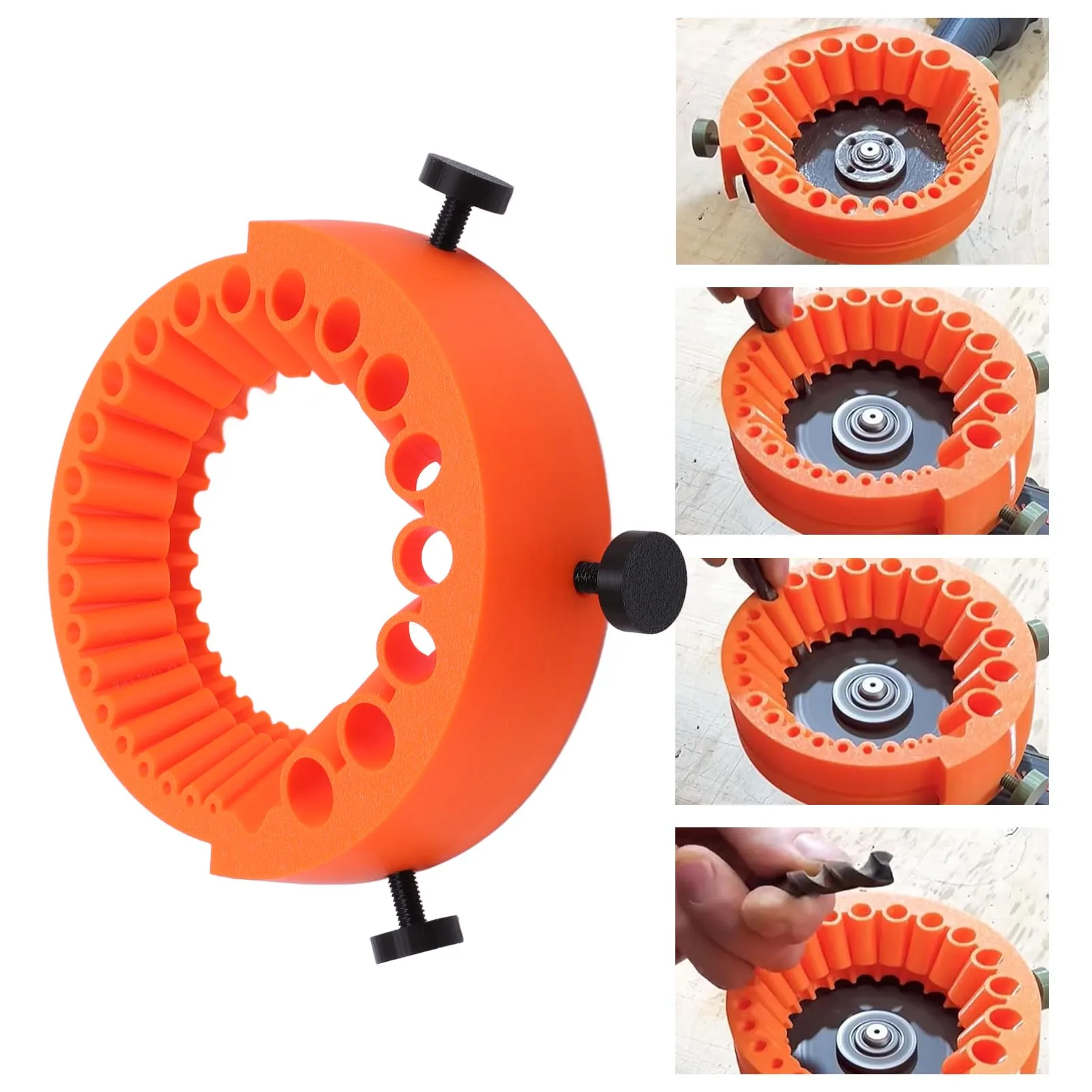 

Drill Bit Sharpener Power Drill Grinding Attachment Compatible with 125mm Angle Grinder Drill Bit Sharpener Grinder Attachment