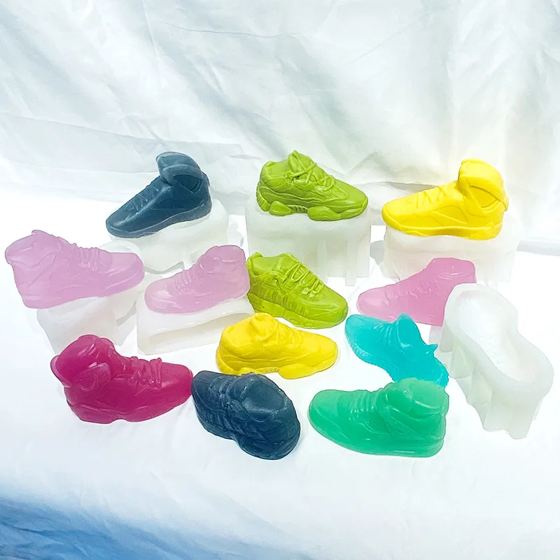 Sneakers Casual Shoes Silicone Mold Gypsum form DIY Handmade Aromatherapy Candle Ornaments Handicrafts Soap Mold Hand Gift Make