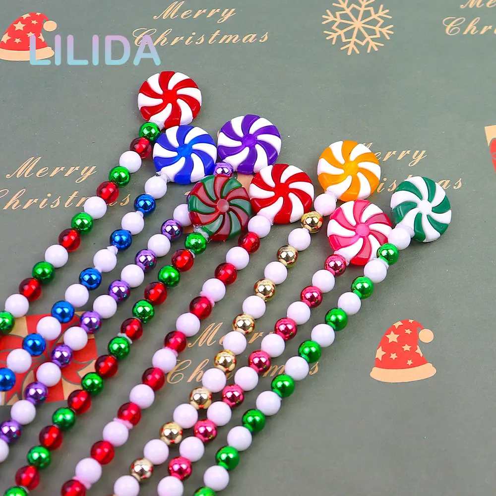 4pcs Xmas Candy Bells Twisted Cane Lollipop Christmas Decoration Pendants Tree Xmas Home Decor Noel Gifts Navidad Vase Party